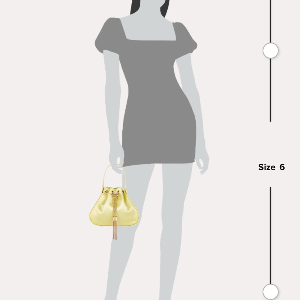 Oroton Lemon Satin Mini Bag - Picture 6 of 6